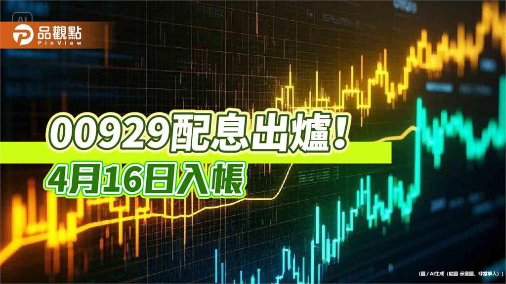 00929三月配息維持0.05元！連4個月不變　想領息最晚這天買