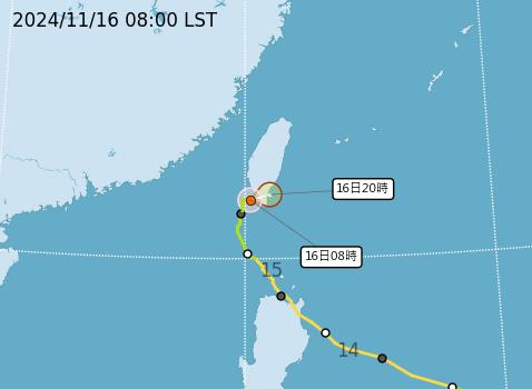 快新聞／還沒登陸先告別！天兔將減弱為熱帶性低壓　預計11:30解除海陸警