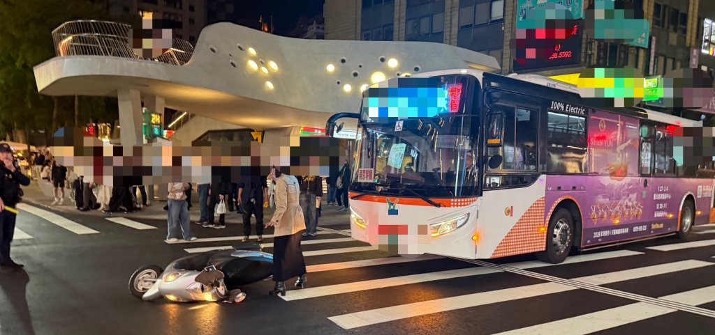 北市誠品南西再現事故！悼念現場旁傳公車撞機車　騎士倒地送醫
