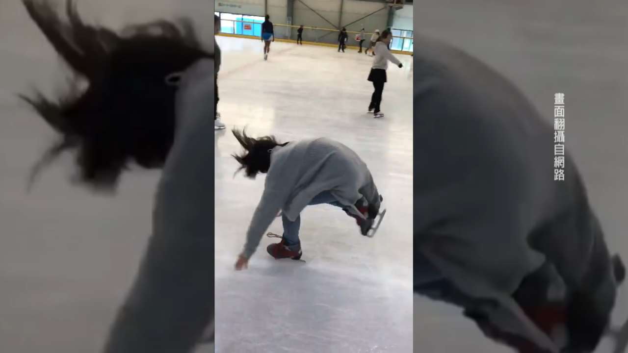 「小姐你不痛嗎」滑冰摔成這樣超狂