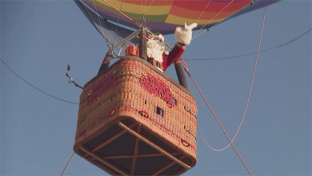 聖地唯一認證　耶路撒冷耶誕老人坐熱氣球升空散播耶誕氛圍