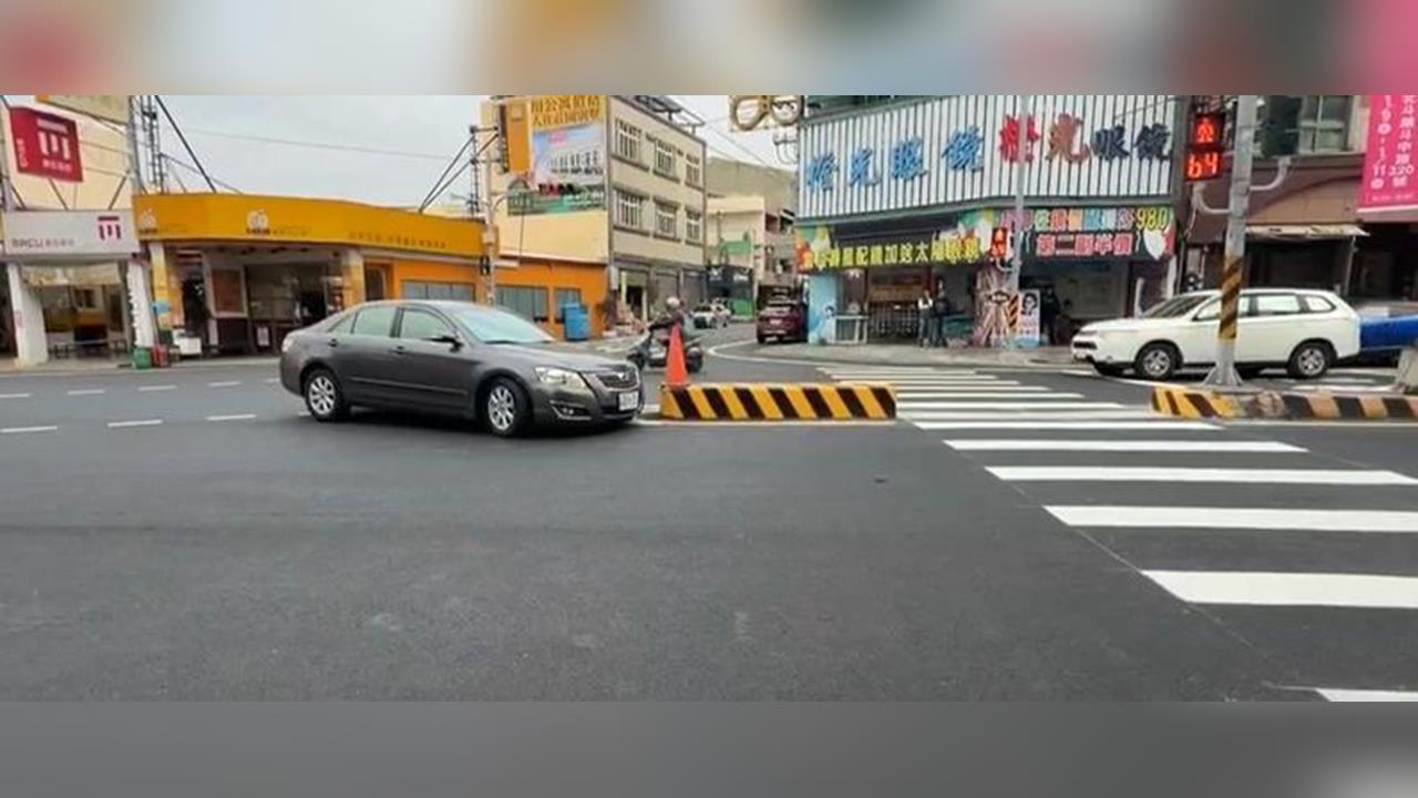 彰化田中庇護島2天擊落4車！　交通處：已考慮轉彎軌跡