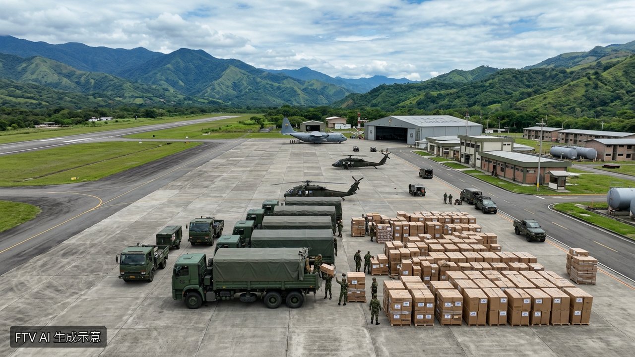 委內瑞拉強震！當地華僑籌集第三批物資送抵空軍基地