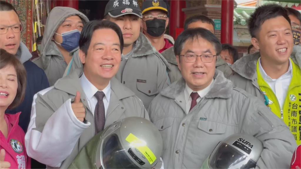 曾任8年台南市長 賴清德返台南鹽水 為蜂炮代言