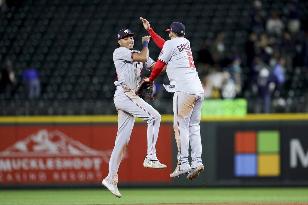 MLB(影)／延長賽火力全開創紀錄!　國民單局狂轟7分客場擊敗水手