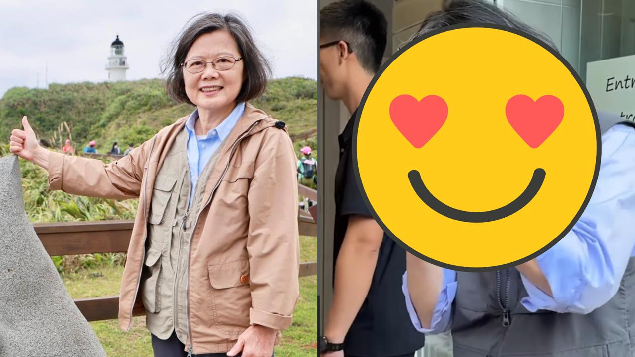 蔡英文義大利街頭大秀手臂肌肉！「雙拳連擊+自信微笑」全網暈喊：帥台妹