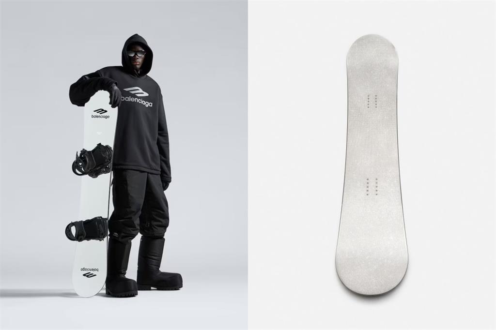 2.4萬顆水鑽鑲嵌滑雪板好頂　BALENCIAGA就是豪氣