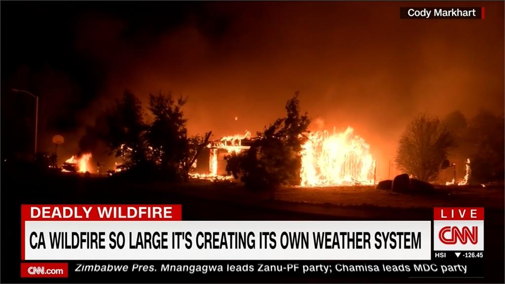 北加州野火肆虐 3.8萬人撤離、燒毀逾千屋
