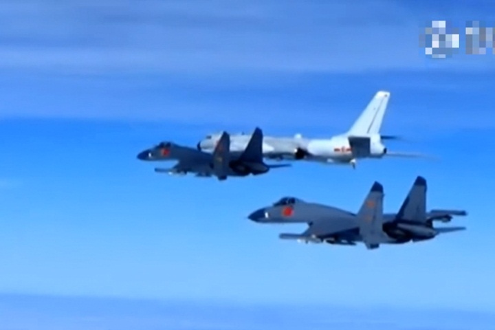 中國公布軍機掛彈影片 還出現玉山影像