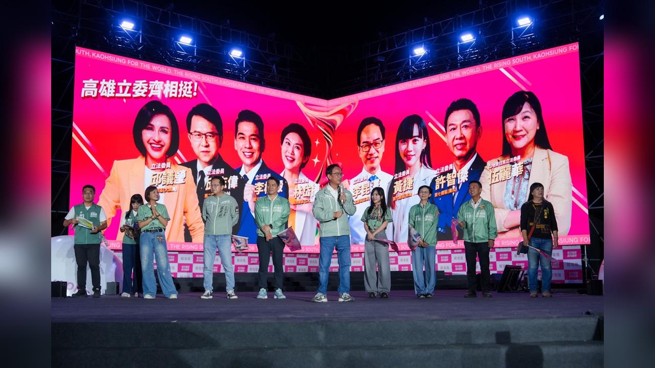 快新聞／高雄大進步！賴瑞隆競總成立　創下最多立委站台紀錄