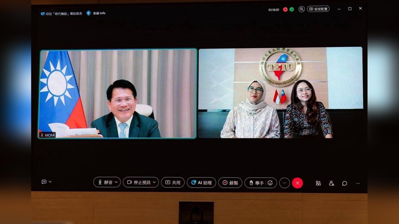 快新聞／林佳龍痛批中國破壞印太區域和平穩定　籲印尼別甩「一中原則」