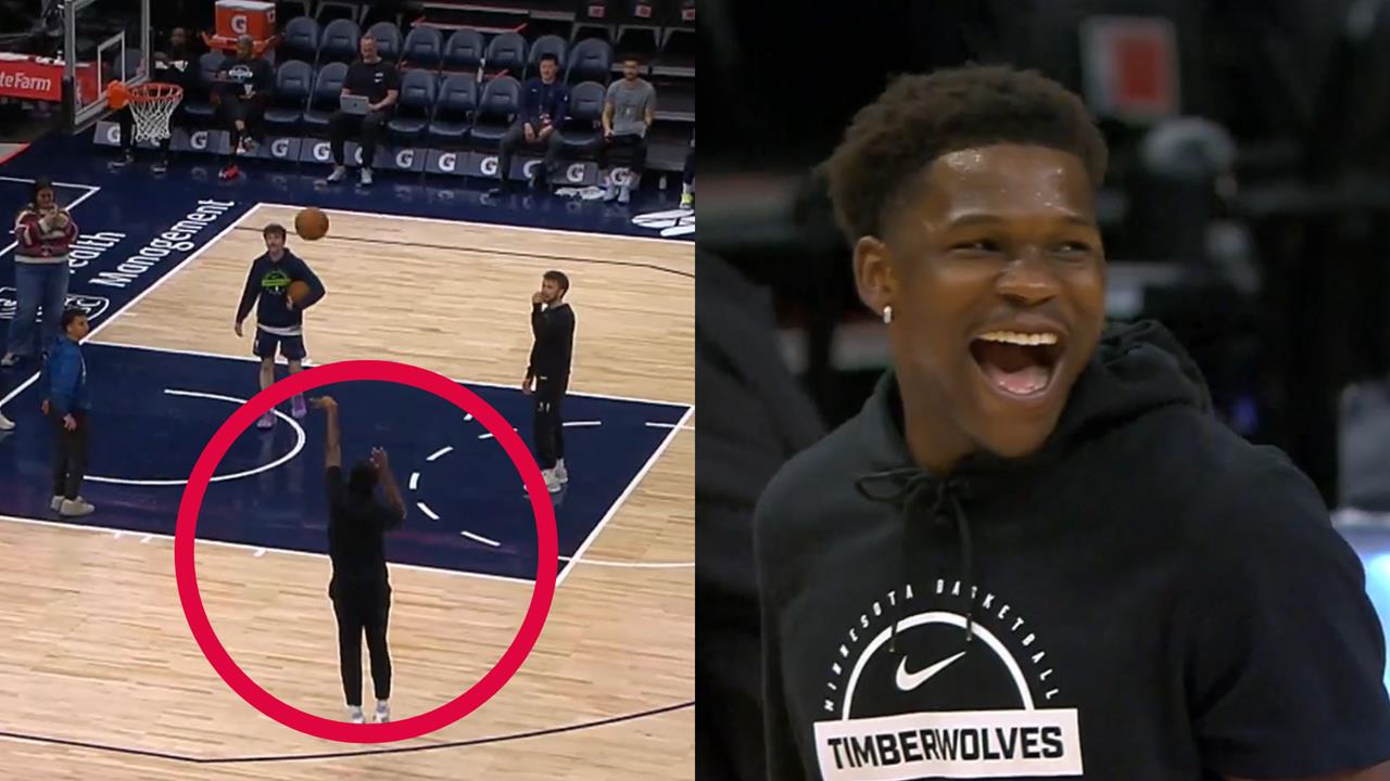 NBA(影)/美國唐維傑?愛德華「非慣用手」三分球 無死角「連進四球」準到笑了