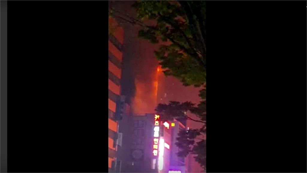 南韓蔚山33層高樓起火 88人受傷 