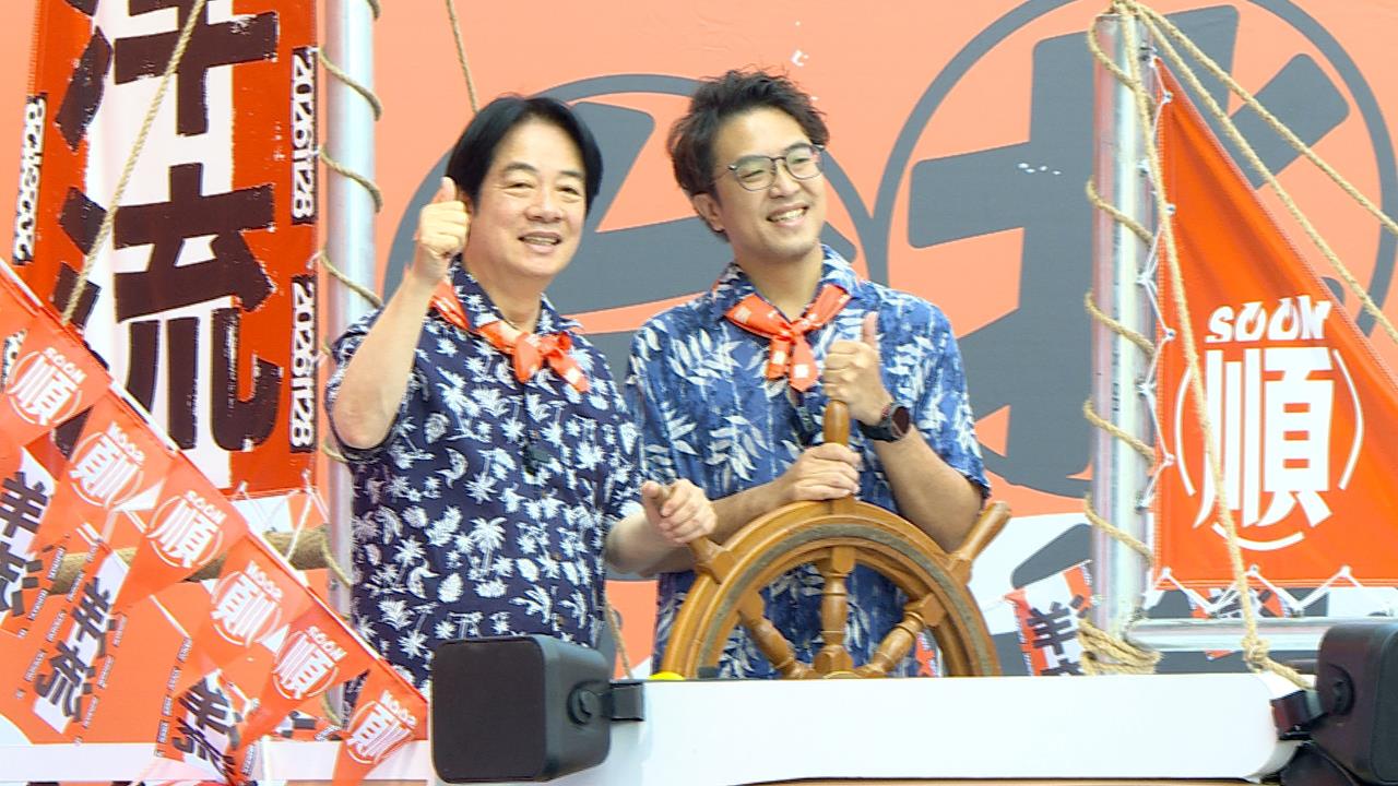 開箱沈伯洋競總！福德宮甘蔗「現身」　還有滿滿「初音未來」玩偶