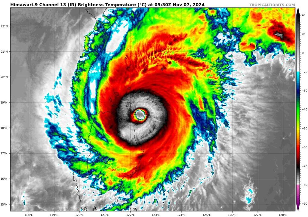 銀杏接近強颱「2地區」迎雨彈！專家PO圖見「死亡之眼」直呼：非常暴力