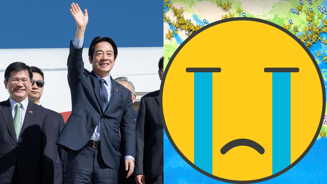 賴清德突破中國封鎖衝史！王義川曝「專機回台路線大鬼轉」激喊：孤單但值得