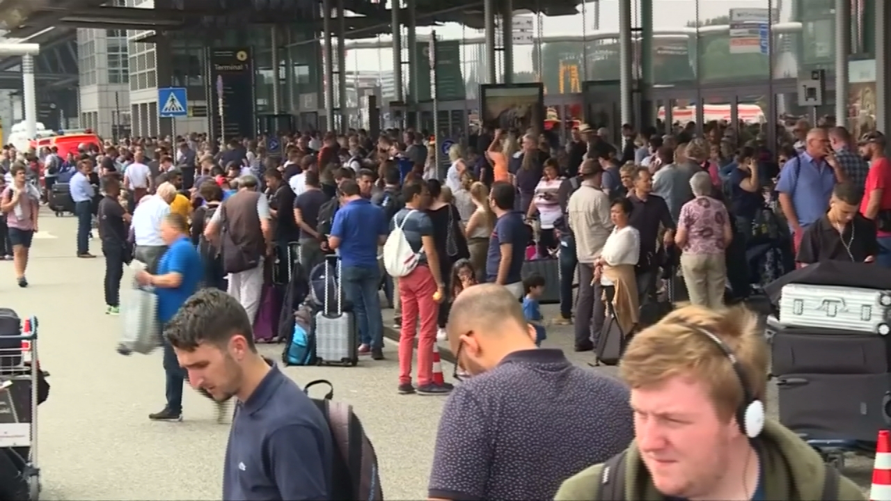 德國漢堡機場跳電 班機取消航班大亂