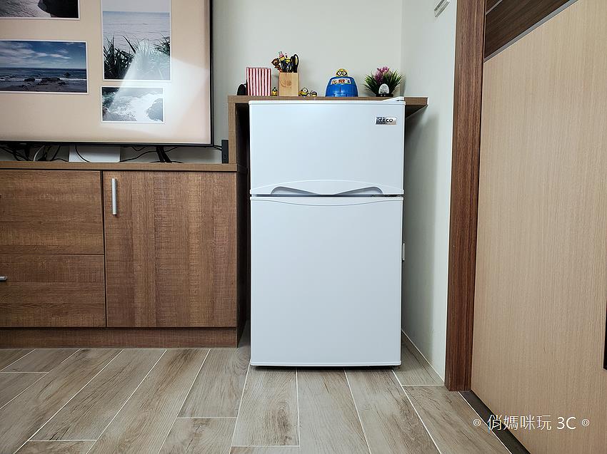 小冰箱也有雙層冷凍庫！東元 TECO 100 公升雙門冰箱 R1001W 開箱