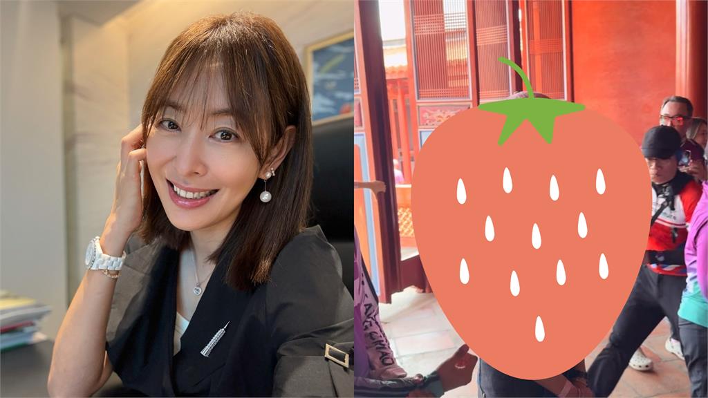 孔廟「粉嫩香客」竟是賈永婕！「狂抱帥哥」私下模樣震撼網：好難想像…