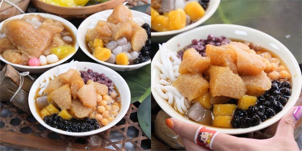 台北美食 高媽媽傳統米食｜超人氣的古早味「傳統梗粽冰」　再裝滿「黑糖剉冰＋QQ芋圓」咀嚼控大滿足！