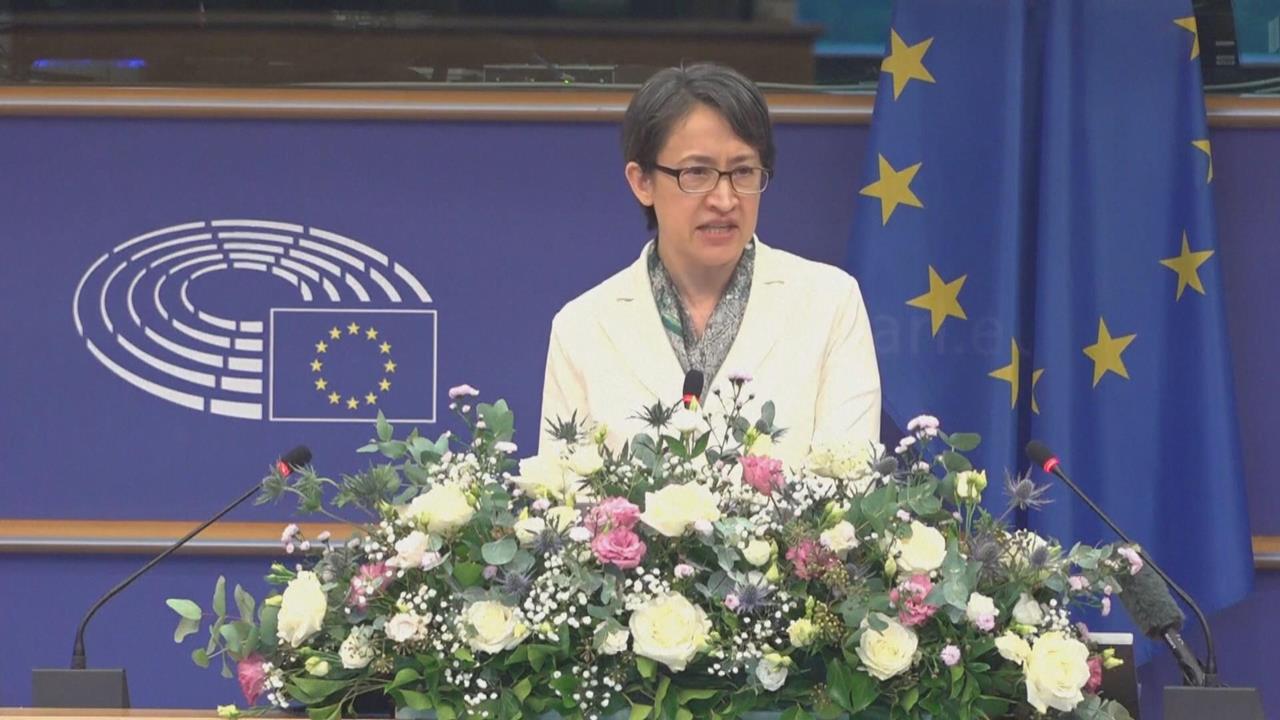 史上首次！　蕭美琴歐洲議會演說　強調台灣值得信賴