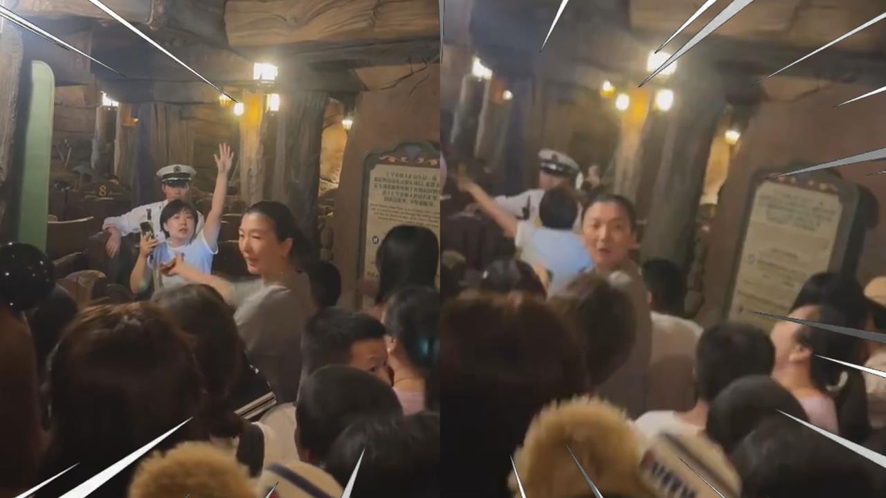 疑不滿上海迪士尼快速通關　中國女煽動排隊民眾：往前衝