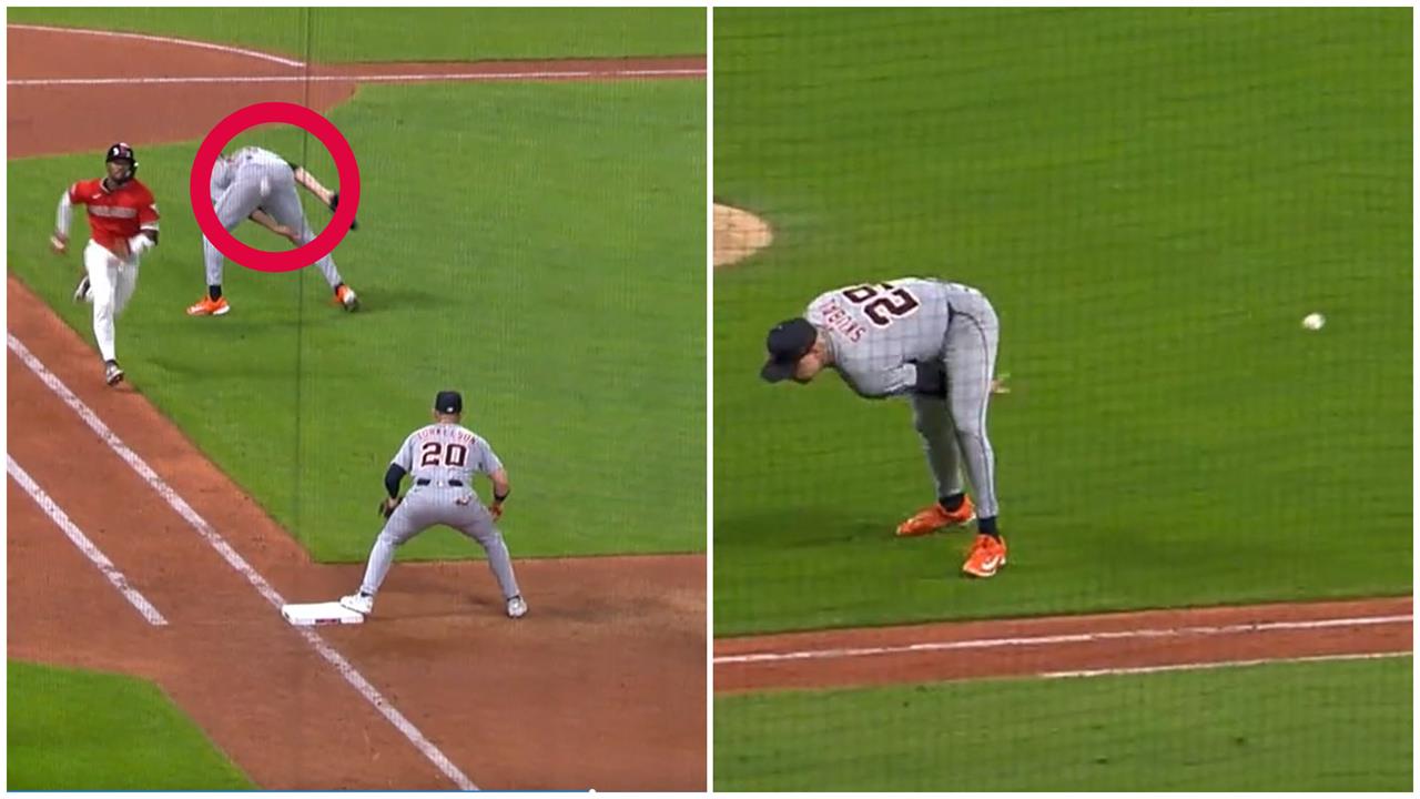 MLB(影)／這球廢到笑！老虎王牌「胯下暴傳」虧大了　一局敗掉勝投、分區龍頭