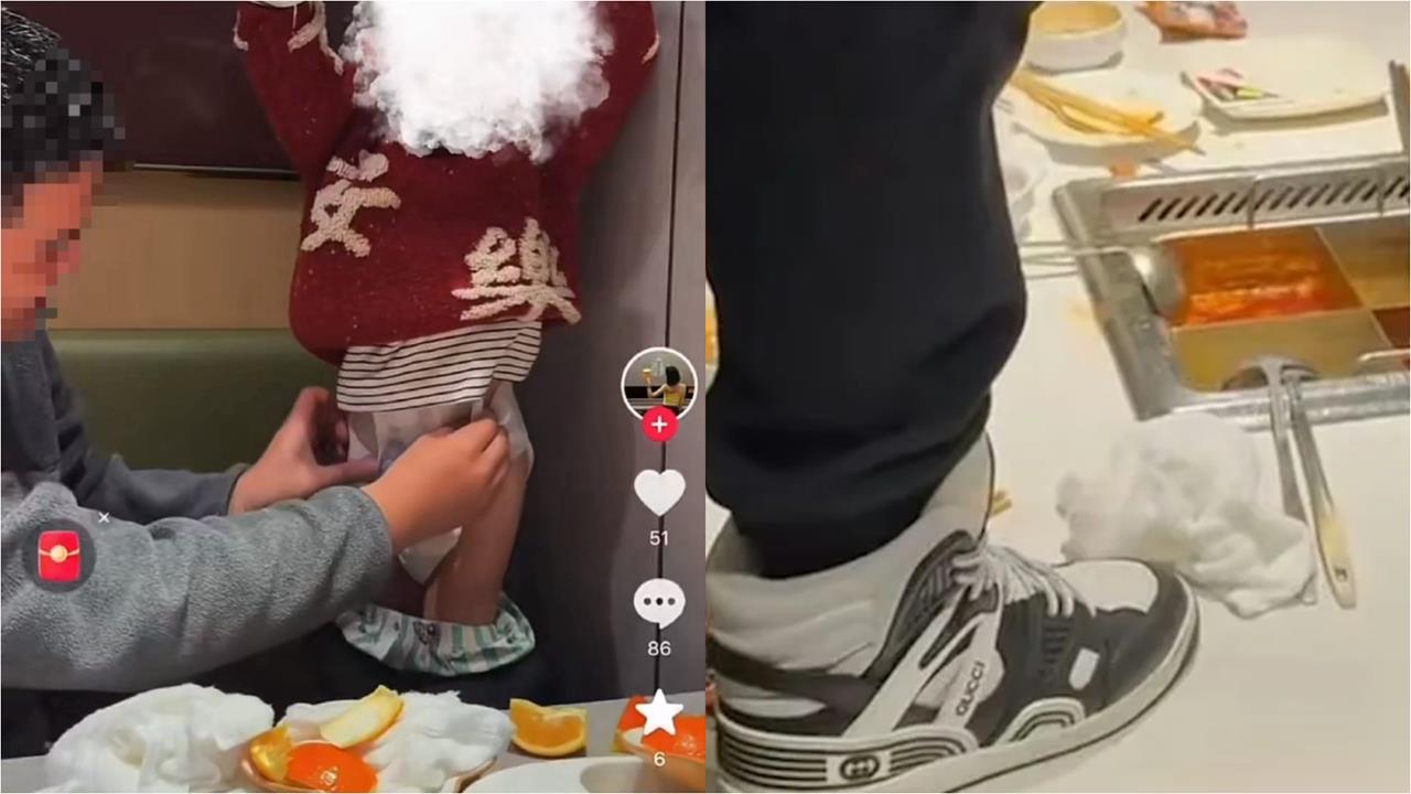 海底撈又出事！中國2歲童將「尿布煮火鍋」超噁畫面網傻眼：上次撒尿賠994萬