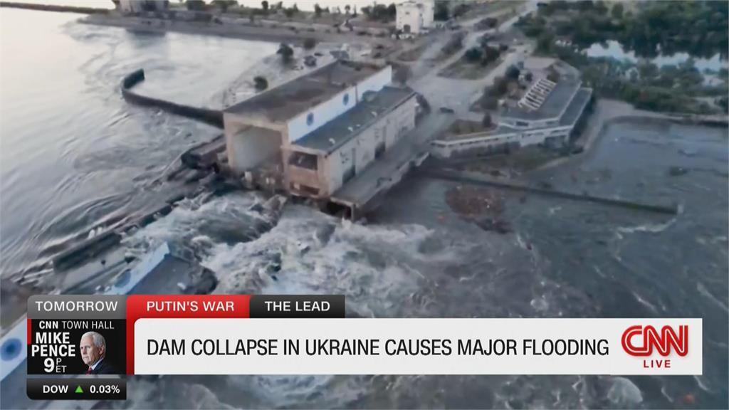 烏克蘭水壩遭炸潰堤　多城鎮遭淹沒　逾萬居民急撤