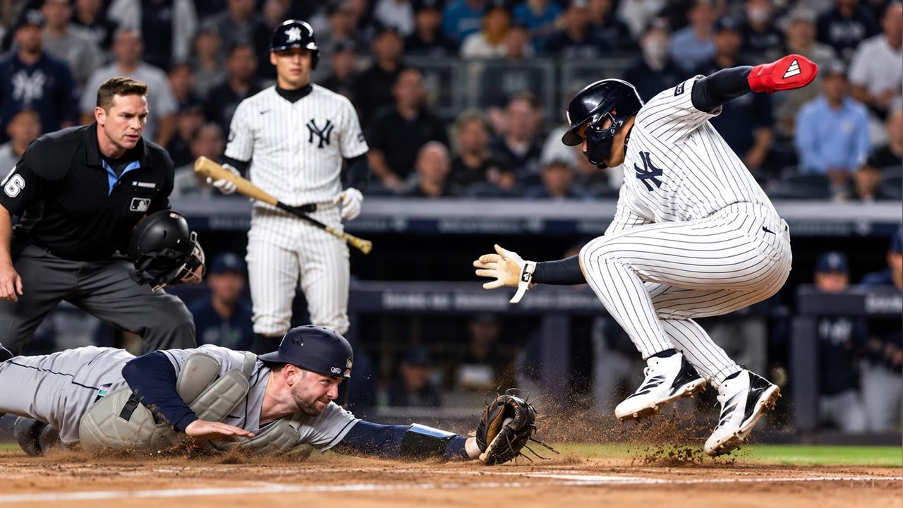 MLB(影)／神乎其技的「極限閃躲滑壘」！小隆巴德煞車＋飛越捕手全場全看傻了