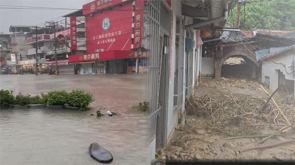 凱米雨彈轟炸！南台灣慘變水世界、土石流沖民宅釀1死　全台災情一次看