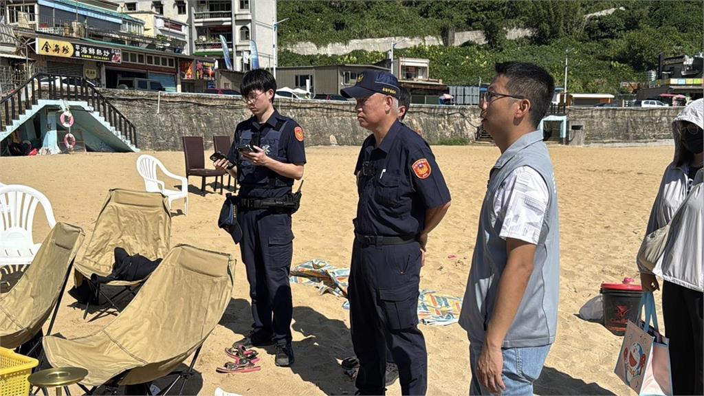 快新聞／基隆大武崙海濱「墾丁化」？　市府、員警今突襲沙灘拆傘開罰