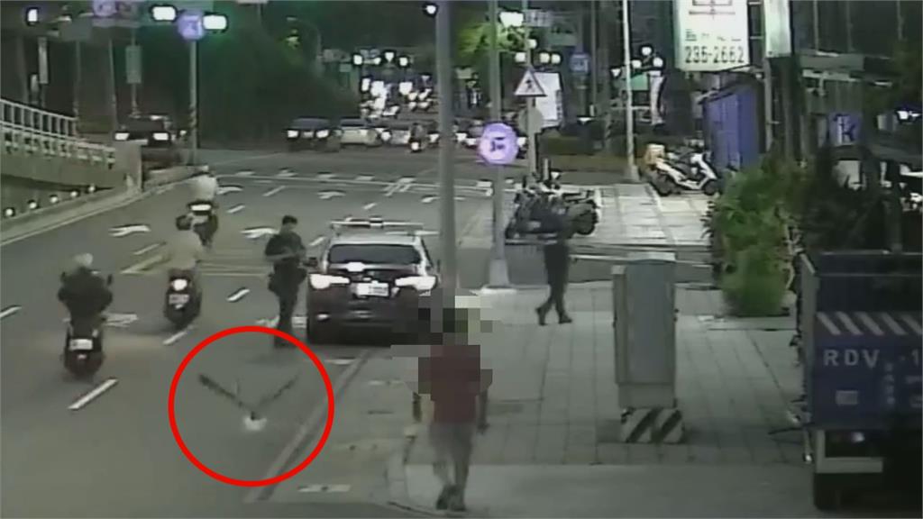 寵物鵝翹家！　暴衝大馬路　高雄員警當街捕鵝