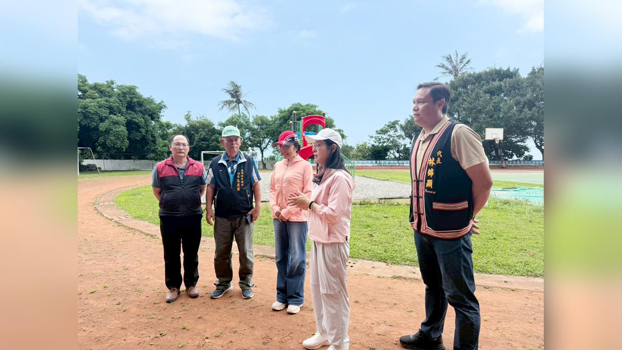 保障運動安全 陳瑩爭取千萬為小學打造標準PU跑道