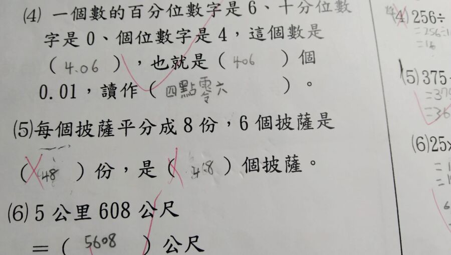 小四數學考「6個披薩切8份」!題目難倒一票家長 內行人曝解答