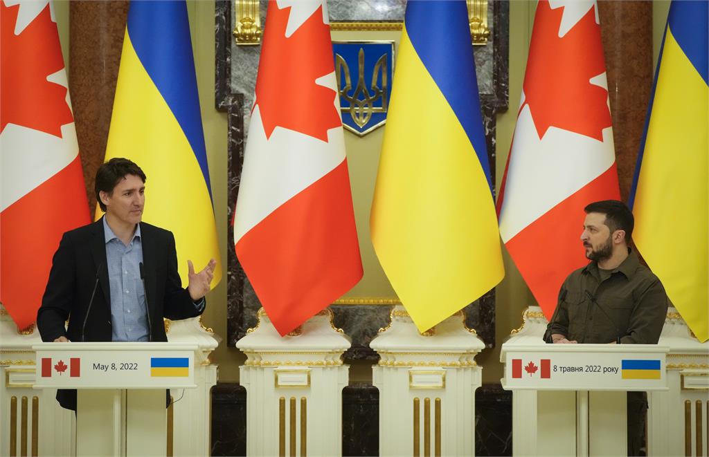 快新聞／加拿大總理訪基輔與澤倫斯基會面　宣布提供新一批武器與裝備