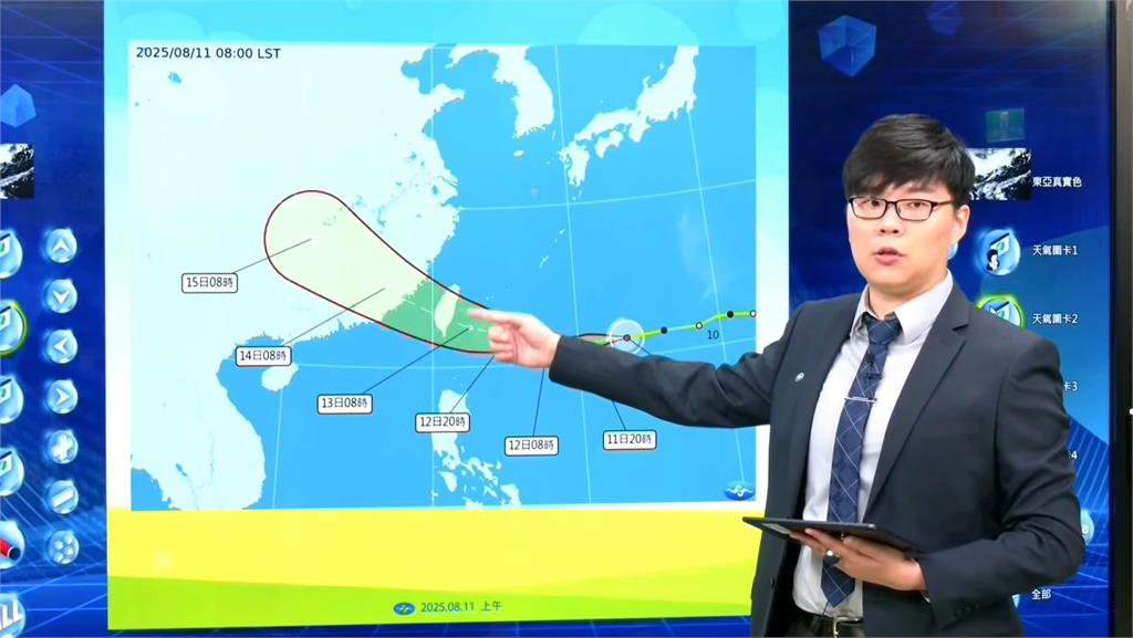 輕颱「楊柳」路徑再南修強度稍增　登陸「這兩地」機率高！最快今晚海警