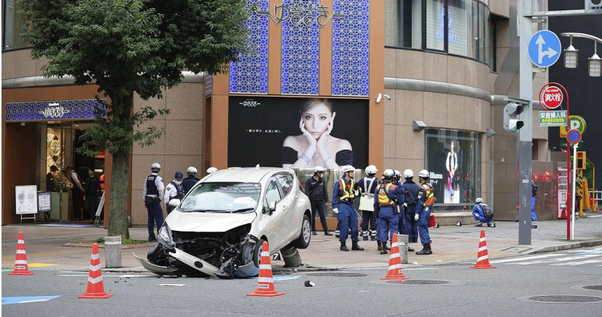 名古屋市中心車禍釀7傷！汽車失控「暴衝人行道」男嬰、女童也遭撞