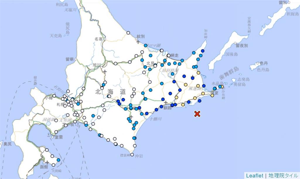 快新聞／新！北海道外海5.7強震「最大震度4」　福島、新潟也有感