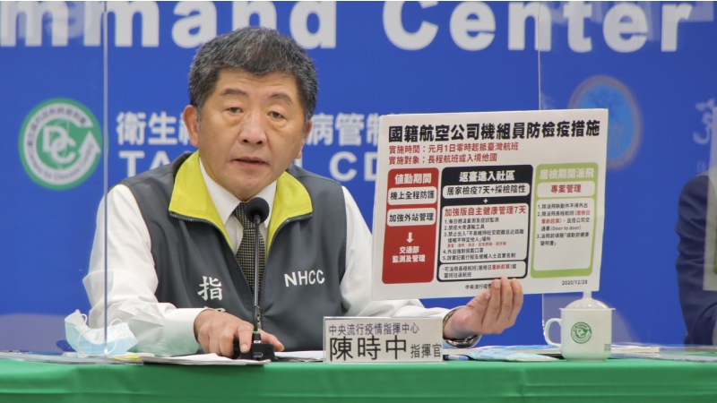  強化國籍航空公司防疫　自1月1日起實行進行查核機制