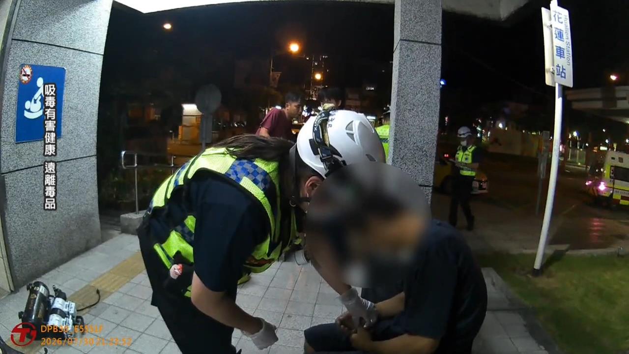 花蓮男子偷贓車違規左轉 又是毒駕！拒檢狂飆「慘自摔」