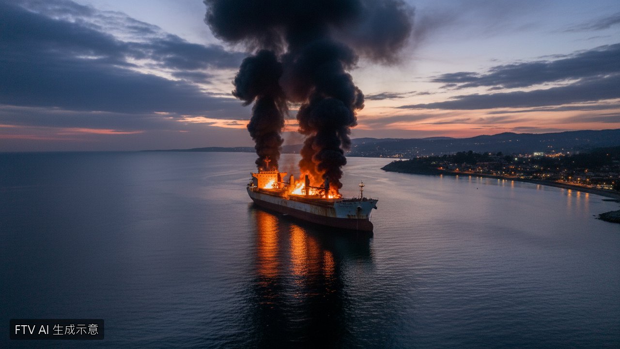 荷姆茲海峽驚傳爆炸！南韓貨輪起火幸無人傷亡　局勢再度緊繃