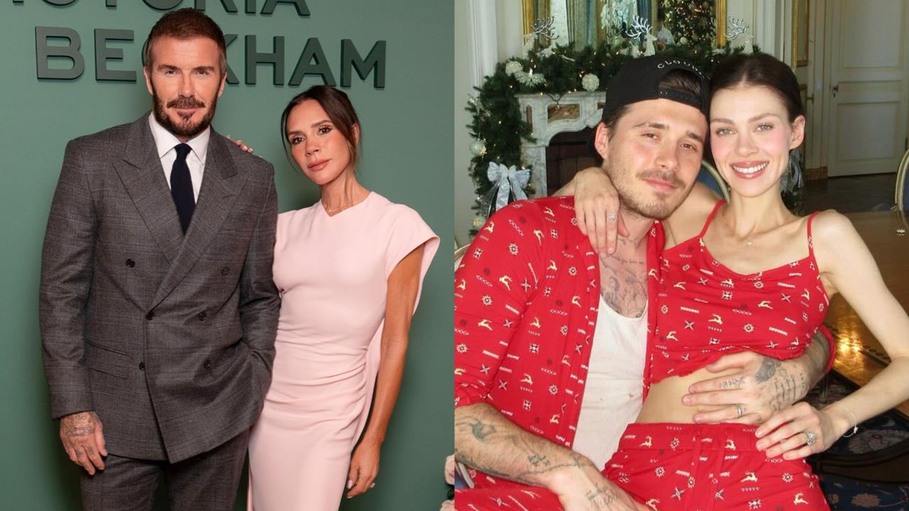 布魯克林留美國「陪妻子1家過耶誕」　曬合照遭網轟：若非貝克漢兒子誰會看你！