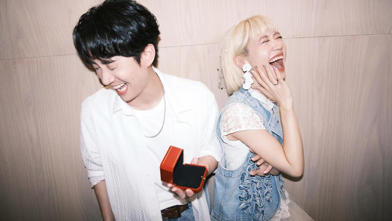 震撼彈！Lulu、陳漢典宣布結婚甜蜜喊「不是企劃」：你們不用等反轉了