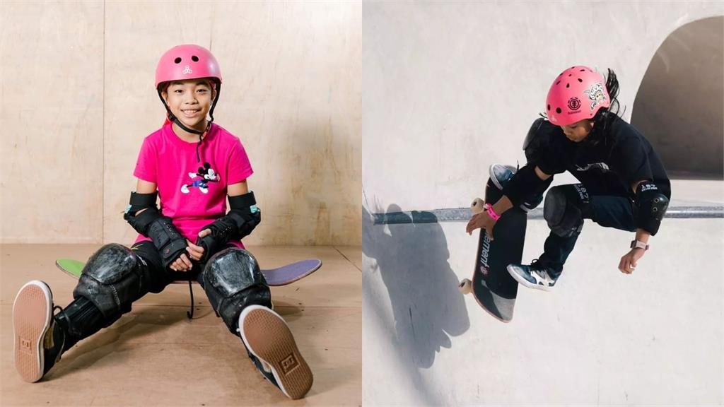 杭州亞運／最年輕國手是她！11歲滑板選手林逸凡喊話：就是要前3名