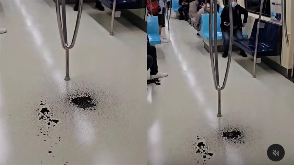 快新聞／搭車驚見《猛毒》？車廂下黑雨乘客嚇　北捷解釋「黑水」來源