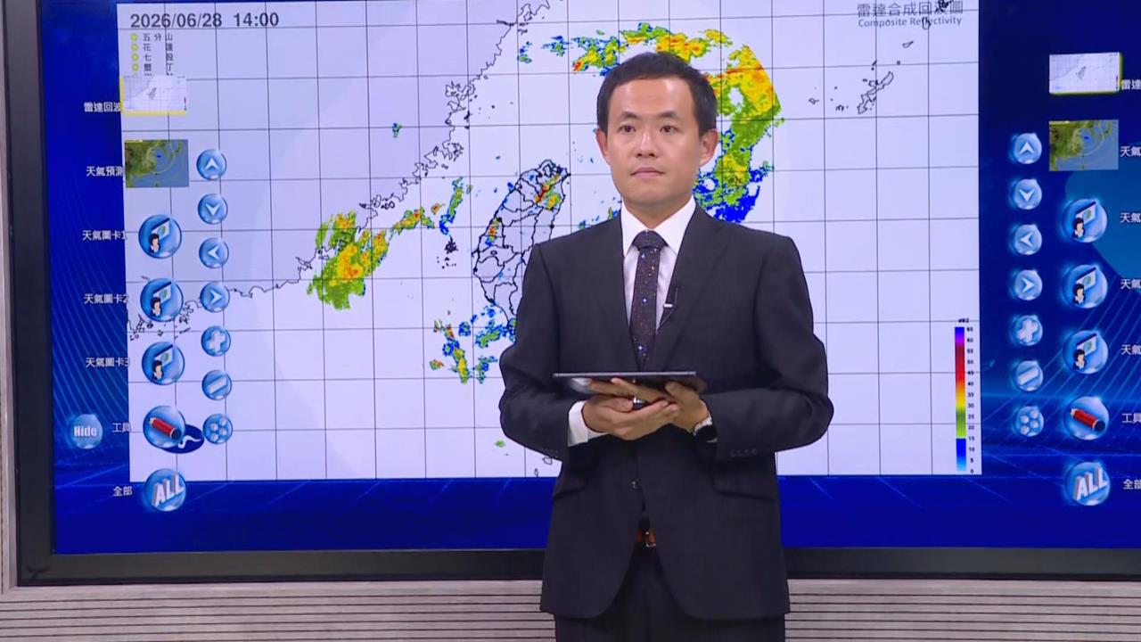 快新聞／週一高溫36度！午後防雷雨　菲律賓東方熱低壓最快週三成颱