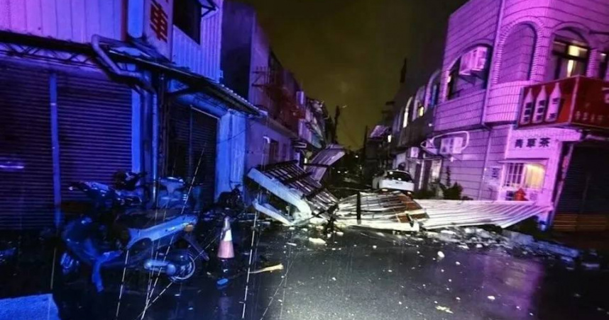 120年來嘉義首登陸颱風　丹娜絲轟炸民眾覺「屋子在搖」恐怖畫面曝光