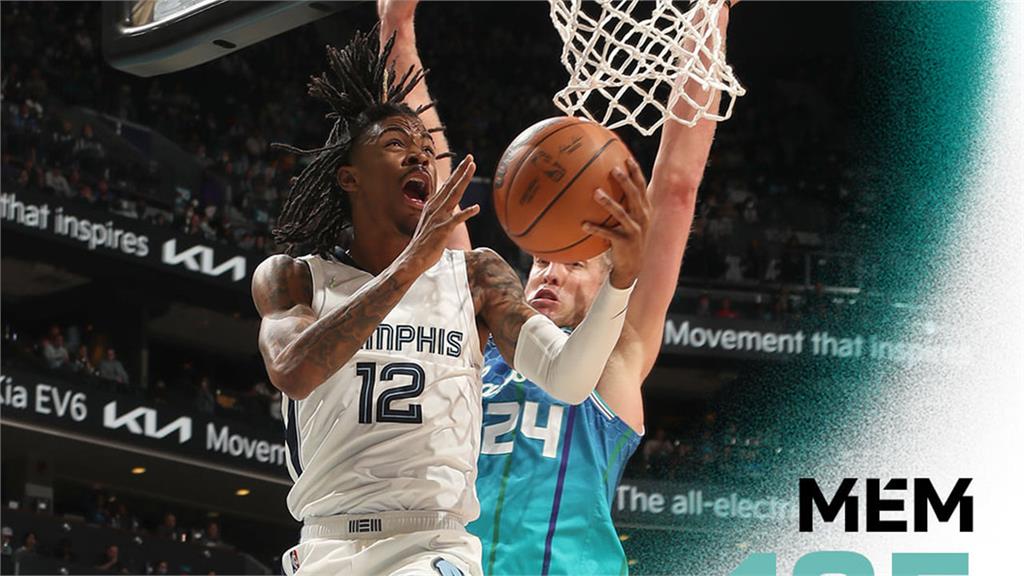 NBA/莫蘭特與貝恩聯手攻51分 灰熊勝黃蜂收5連勝