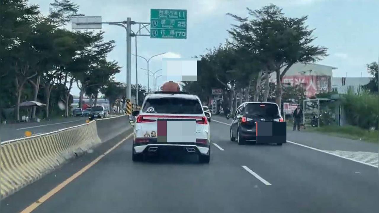 快新聞／台9線驚見「天窗探頭童」！後車駕駛捏冷汗